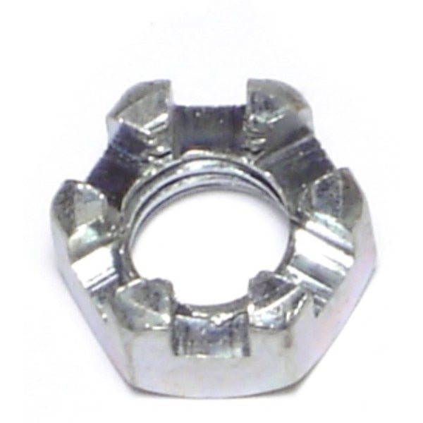 3/8"-16 Zinc Plated Steel Coarse Thread Slotted Hex Nuts 1 12PK