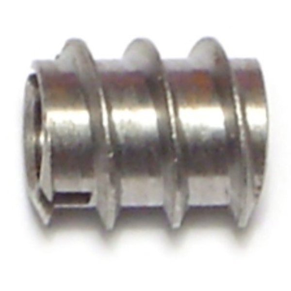 Knife Thread Insert,  1/4"-20 Int Thrd Sz,  1/2 in L,  Steel,  Plain,  20 PK