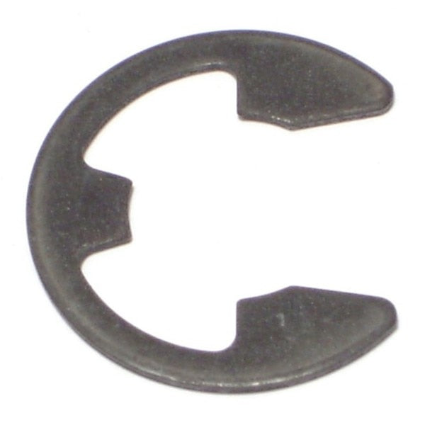External-E E-Clip,  Steel,  Black Phosphate Finish,  7/8 in Shaft Dia,  20 PK