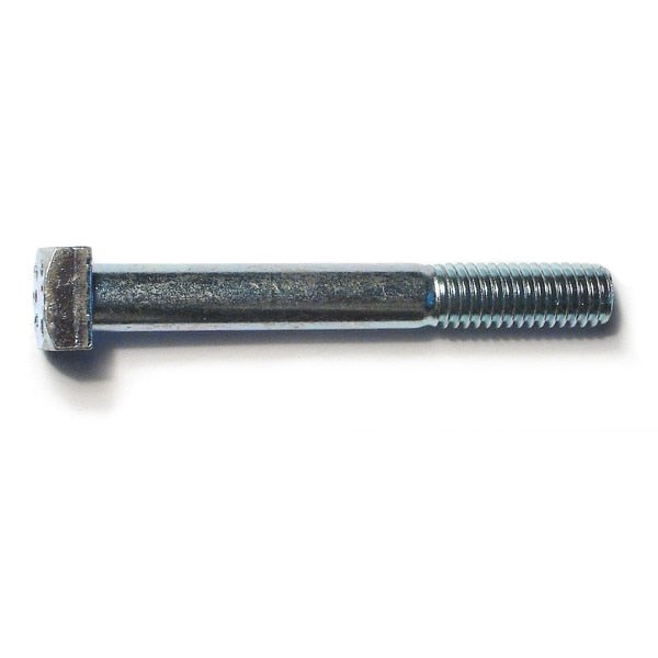 Square Head Bolt,  Steel,  Grade 2,  Zinc Plated,  3/8"-16 Thread Size,  3" Lg,  10 PK