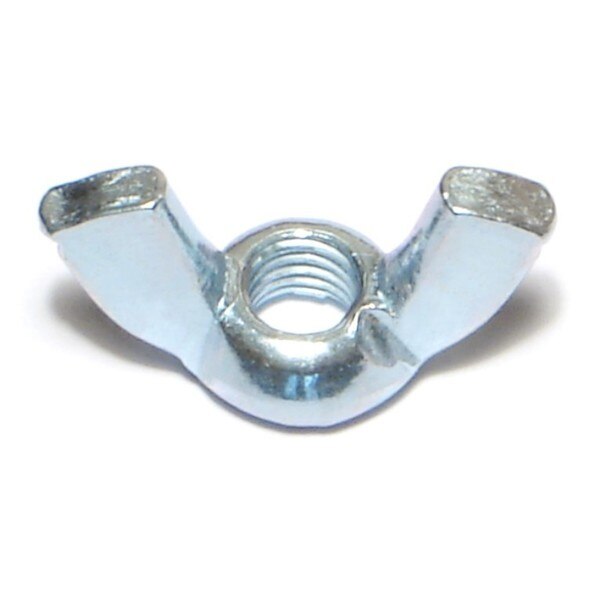 Wing Nut,  1/4"-28,  Steel,  Zinc Plated,  25 PK