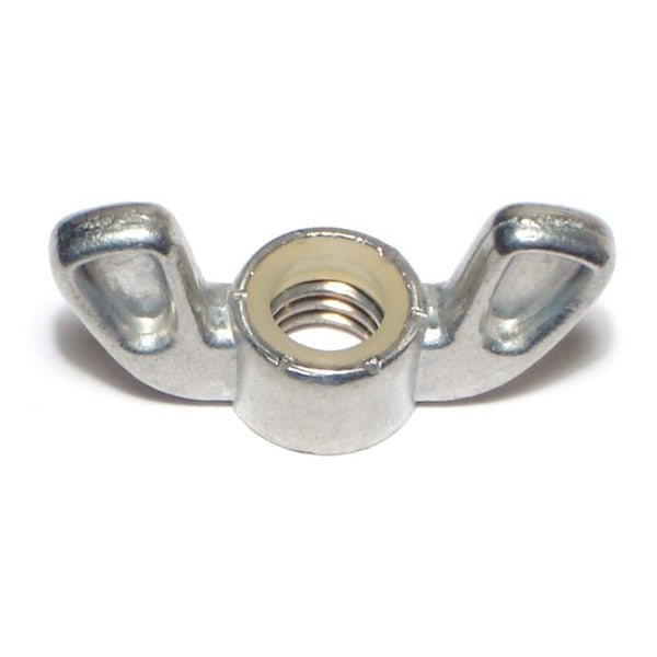Wing Nut,  3/8"-16,  Steel,  Zinc Plated,  10 PK