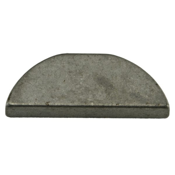 Woodruff Key,  3/32 x 1/2 in Key Size,  4 SAE Number,  5/8 in H,  Steel Zinc,  10 PK