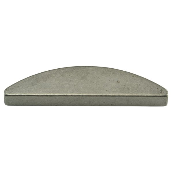 Woodruff Key,  3/16 x 1-3/8 in Key Size,  126 SAE Number,  Steel Zinc,  6 PK