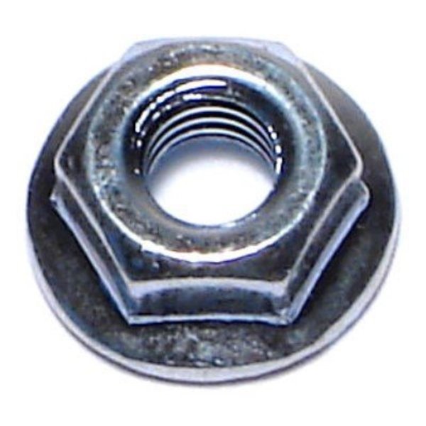 Flange Nut,  M4-0.70,  Steel,  Class 8,  Zinc Plated,  20 PK