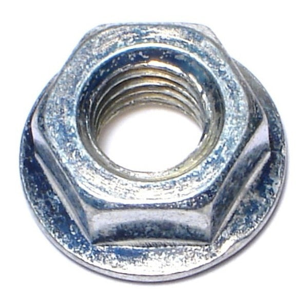 Flange Nut,  M8-1.25,  Steel,  Class 8,  Zinc Plated,  10 PK