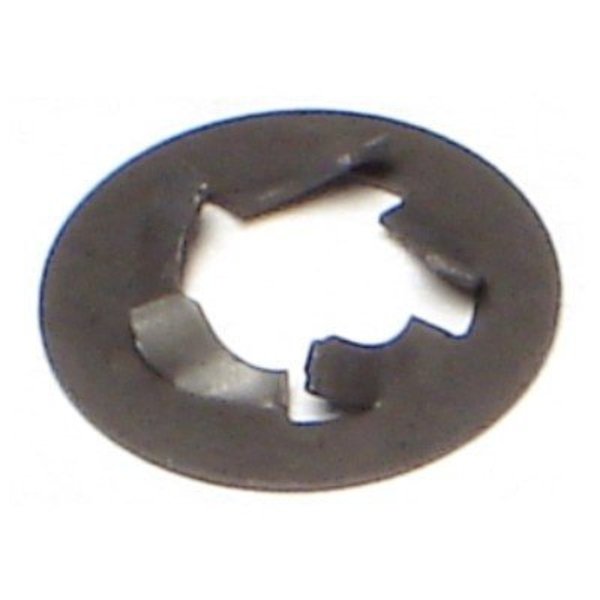1/4" Black Phosphate Steel Pushnut Bolt Retainers 40PK