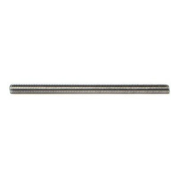 Fully Threaded Rod,  M6-1mm,  Zinc Plated Finish,  12 PK