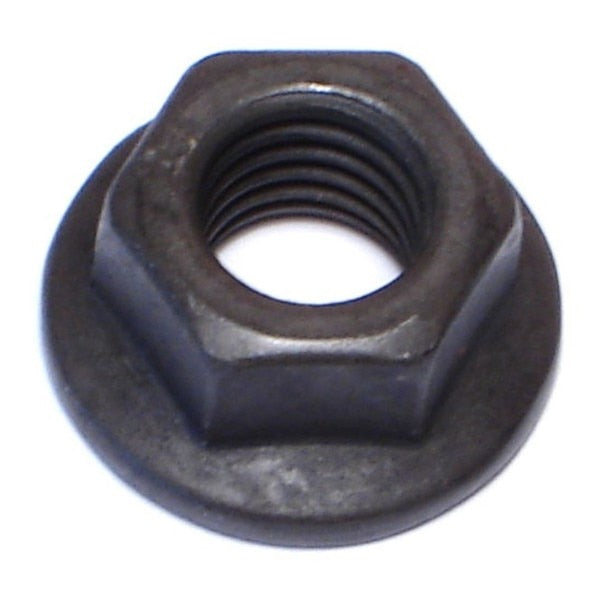 Flange Nut,  M10-1.50,  Steel,  Class 10,  Black Phosphate,  15 PK