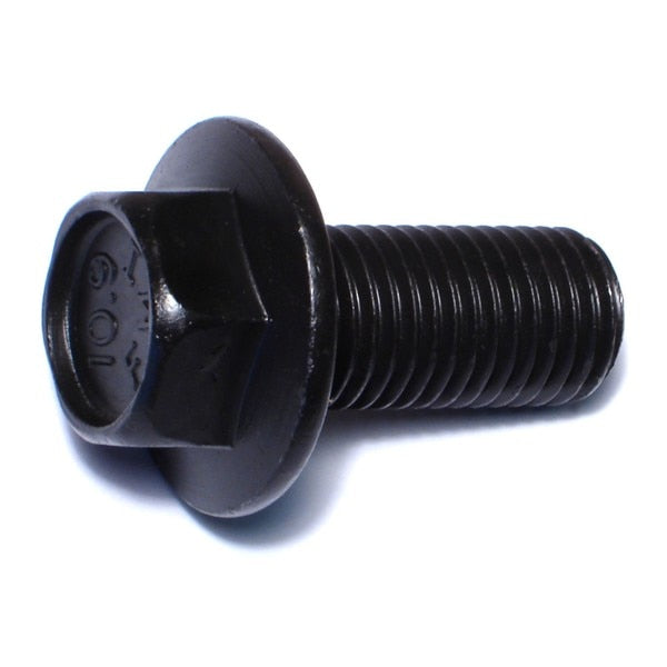 Class 10.9,  M16-2.00 Flange Bolt,  Black Phosphate Steel,  35 mm L,  3 PK
