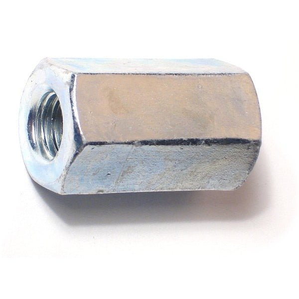 Coupling Nut,  M10-1.50,  Steel,  Zinc Plated,  30 mm Lg,  10 PK