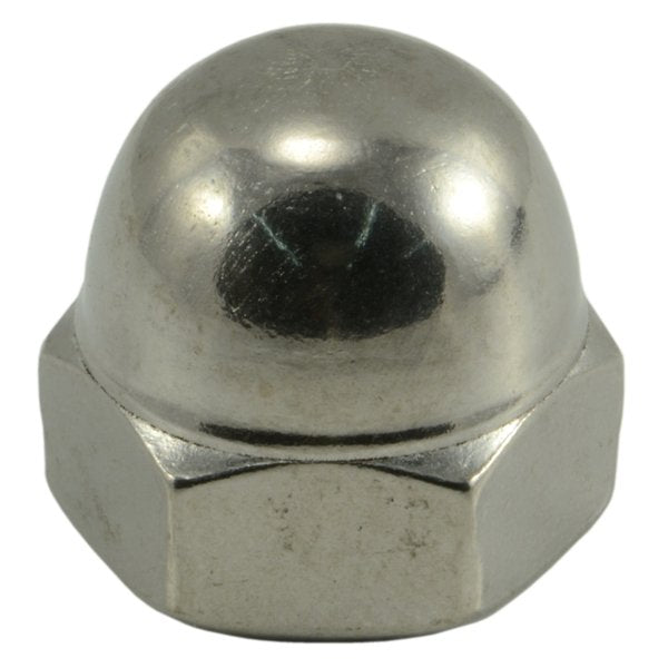 Acorn Nut,  3/8"-16,  18-8 Stainless Steel,  5 PK