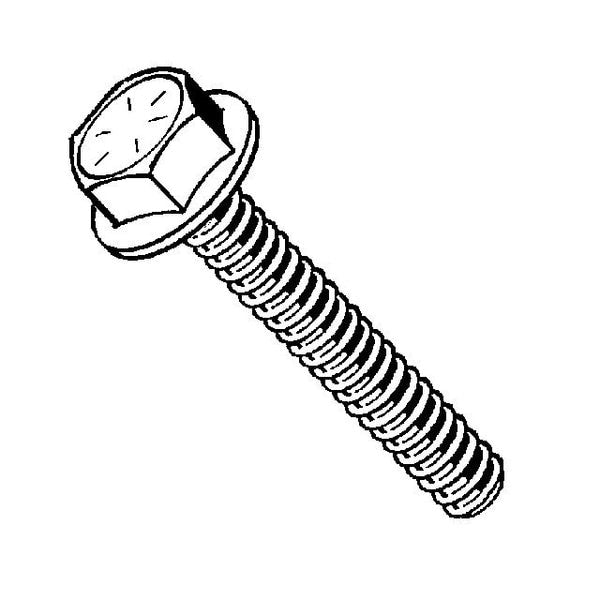 Grade 8,  3/4"-10 Flange Bolt,  Zinc Plated Steel,  6 in L,  2 PK