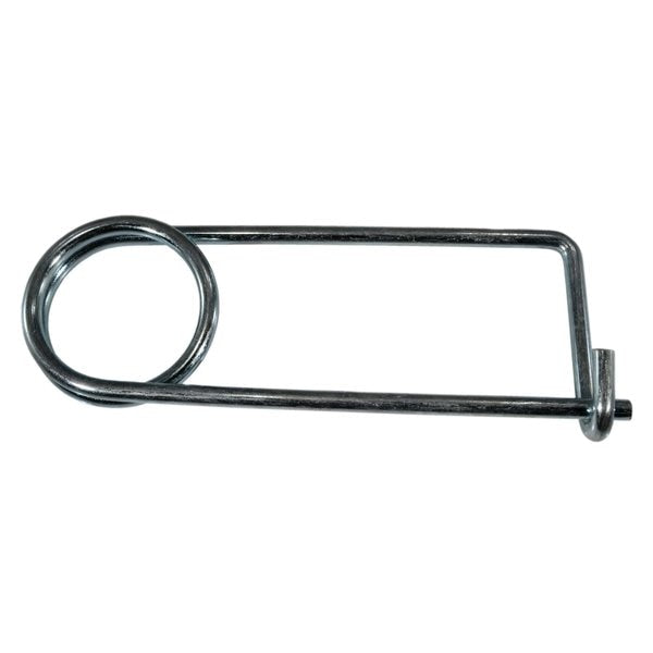 .177" x 3" Zinc Plated Steel Safety Pins 5PK