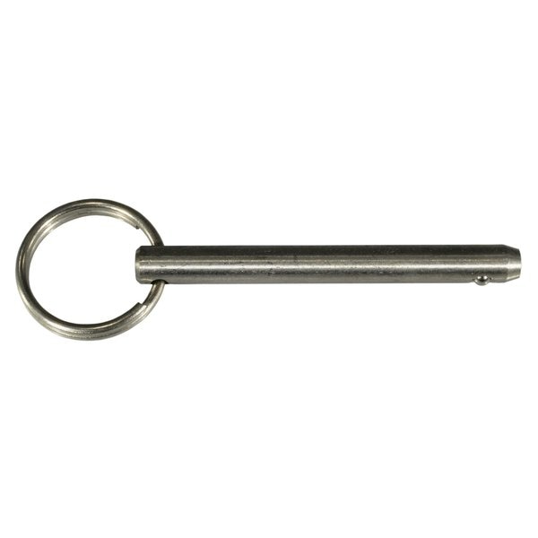 1/4" x 2" 18-8 Stainless Steel Cotterless Hitch Pins 3PK