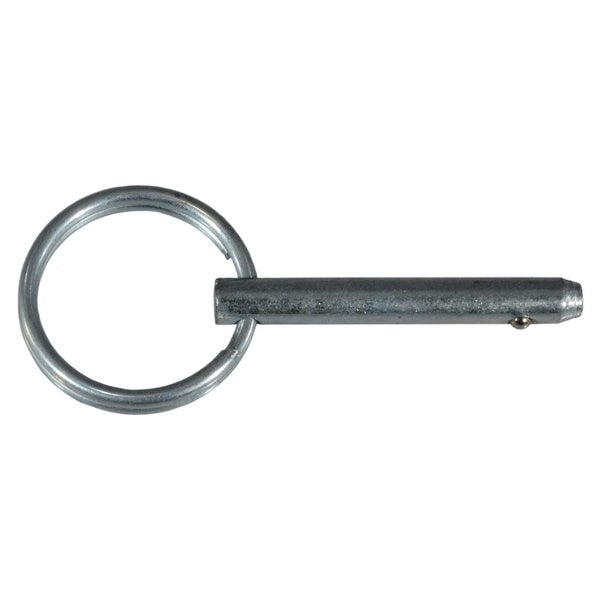 3/16" x 1" Zinc Plated Steel Cotterless Hitch Pins 8PK