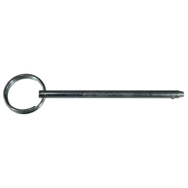 3/16" x 3" Zinc Plated Steel Cotterless Hitch Pins 5PK
