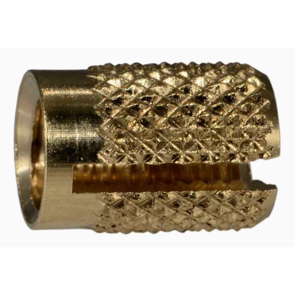 Press Insert,  #10-32 Int Thrd Sz,  Brass,  6 PK