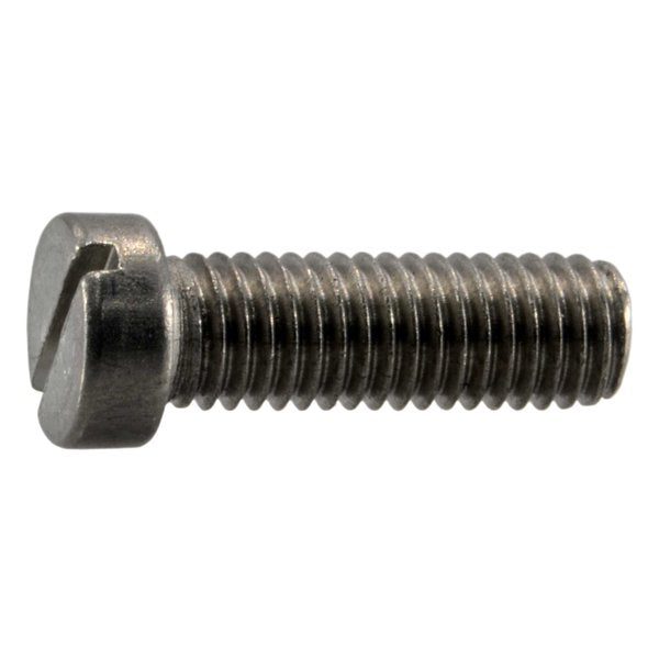 #8-40 x 1/2 in Fillister Machine Screw,  Plain Stainless Steel,  6 PK