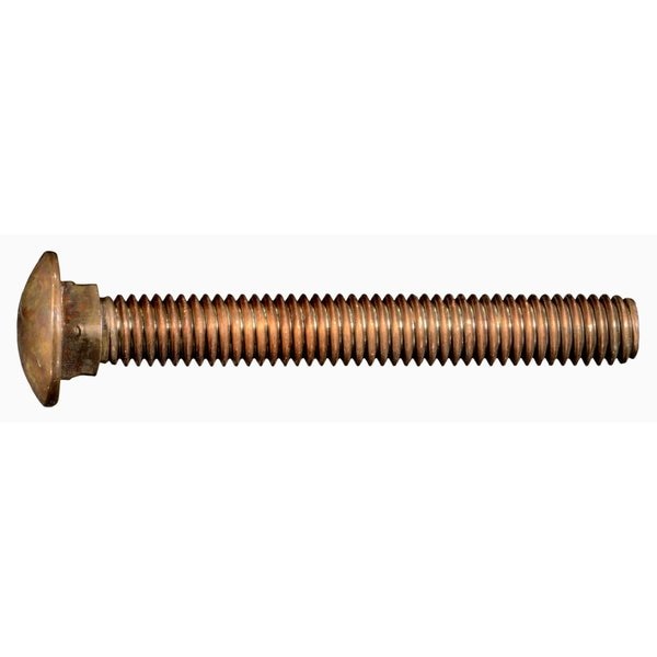 3/8"-16 x 3" Silicon Bronze Coarse Thread Carriage Bolts 2PK