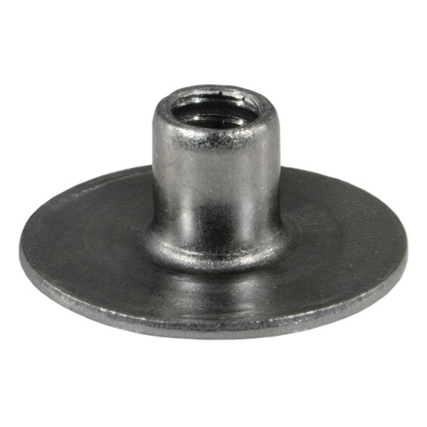 Round Weld Nut,  #10-24,  Steel,  5/16" Lg,  20 PK