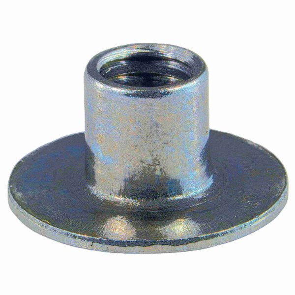 Round Weld Nut,  3/8"-16,  Steel,  7/16" Lg,  5 PK