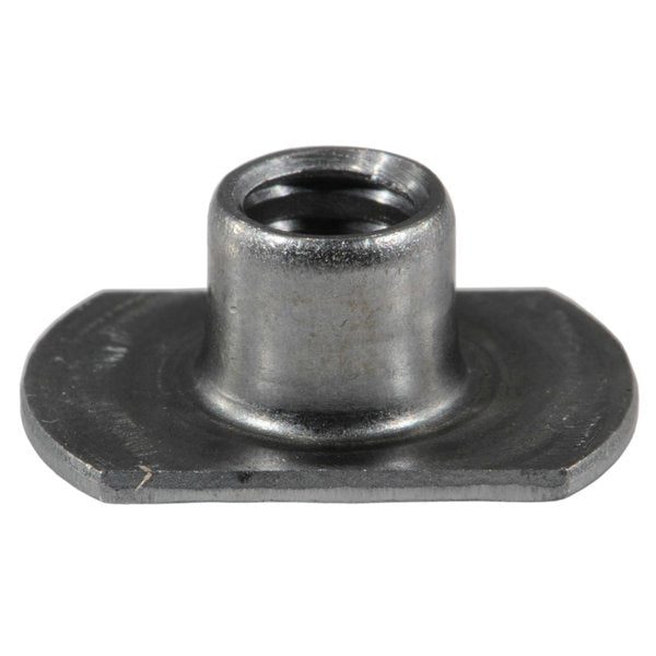 Tab Weld Nut,  1/4"-20,  Steel,  1/4" Lg,  15 PK
