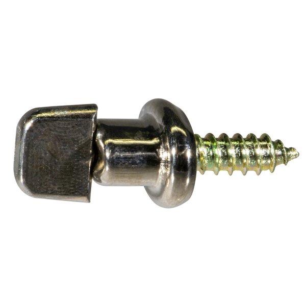 #12 x 5/8" Nickel Single Stud Turn Buttons 2PK