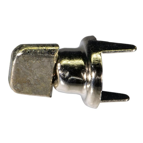 Nickel 2-Prong Single Stud Turn Buttons 2PK
