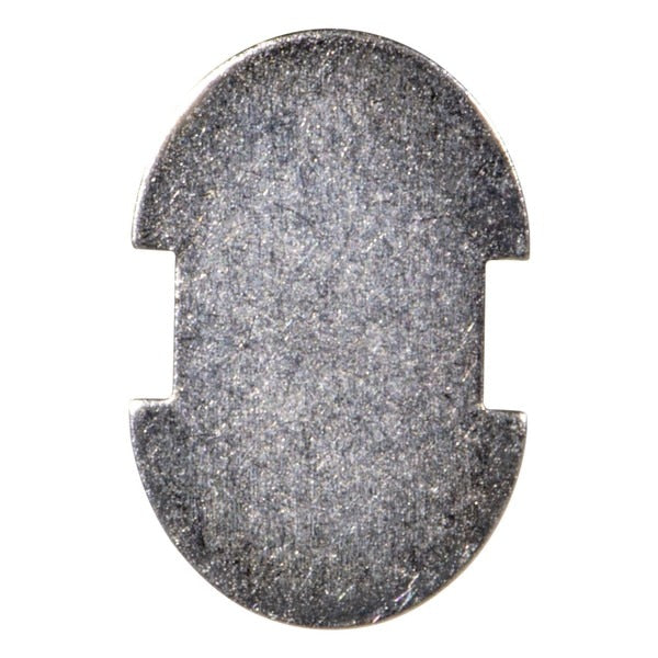 Nickel 2-Prong Clinch Plate Turn Buttons 10PK