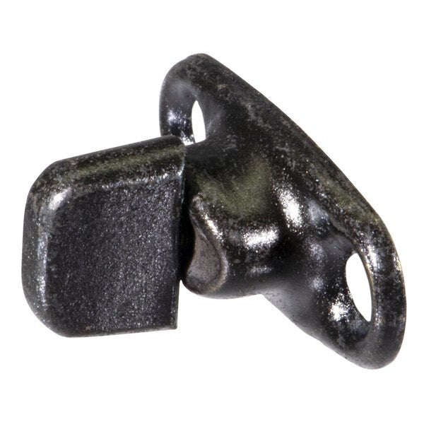 2-Screw Hole Black Single Stud Turn Buttons 2PK