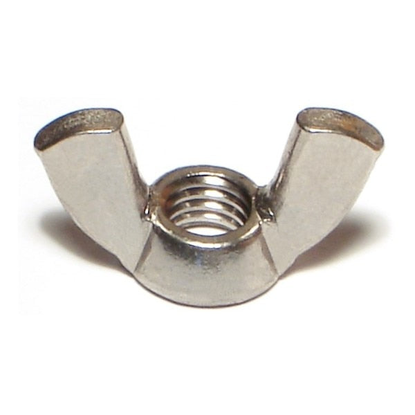 Wing Nut,  M8-1.25,  Stainless Steel,  4 PK