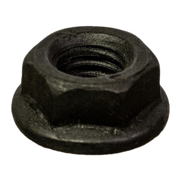 Flange Nut,  M6-1.00,  Steel,  Class 10,  Black Phosphate,  10 PK