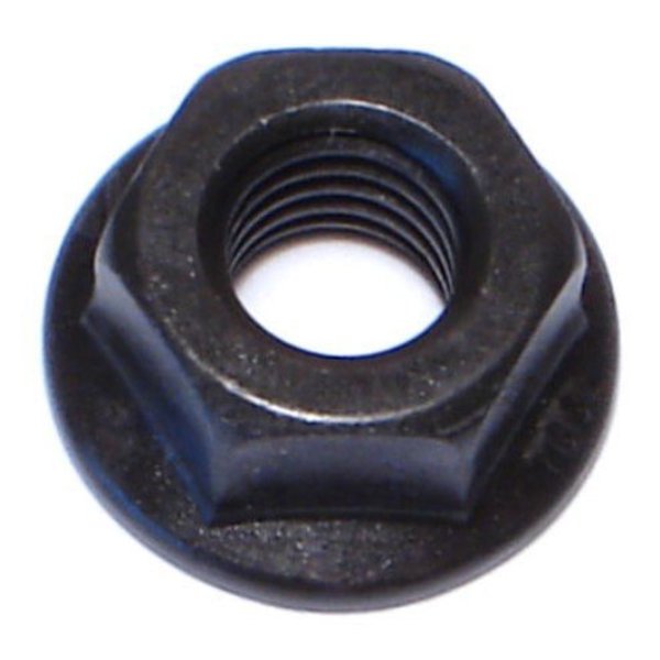 Flange Nut,  M8-1.25,  Steel,  Class 10,  Black Phosphate,  8 PK