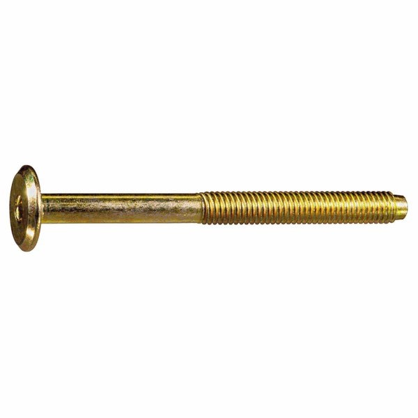6mm-1.00 x 70mm Zinc Plated Steel Coarse Thread Joint Connector Bolts 5PK