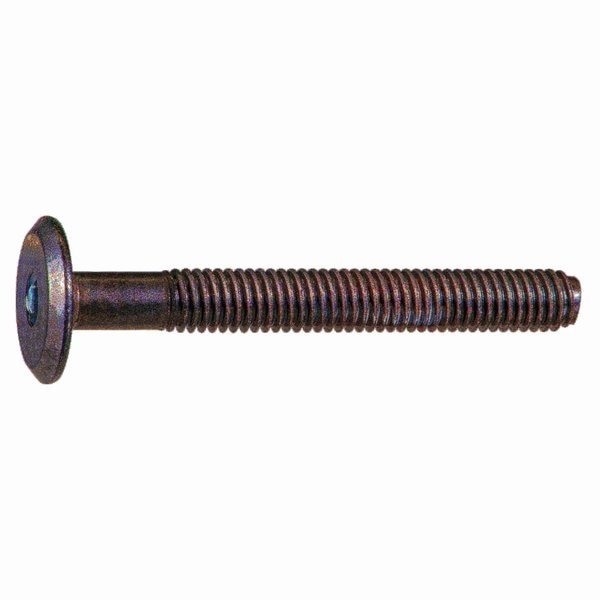 6mm-1.00 x 50mm Coarse Thread Black Oxide Plated Steel Joint Connector Bolts 8PK