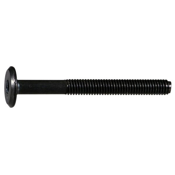 6mm-1.00 x 60mm Coarse Thread Black Oxide Plated Steel Joint Connector Bolts 6PK