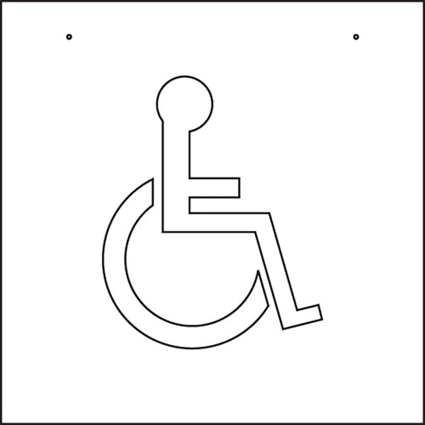 48Inx48In Handicap Parking Stencil