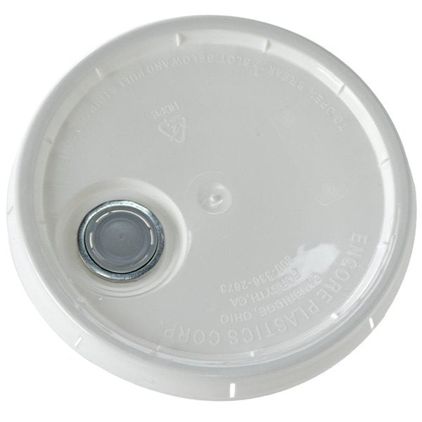 Plastic Lid With Spout For #Pail-5 Gal-W,  48PK