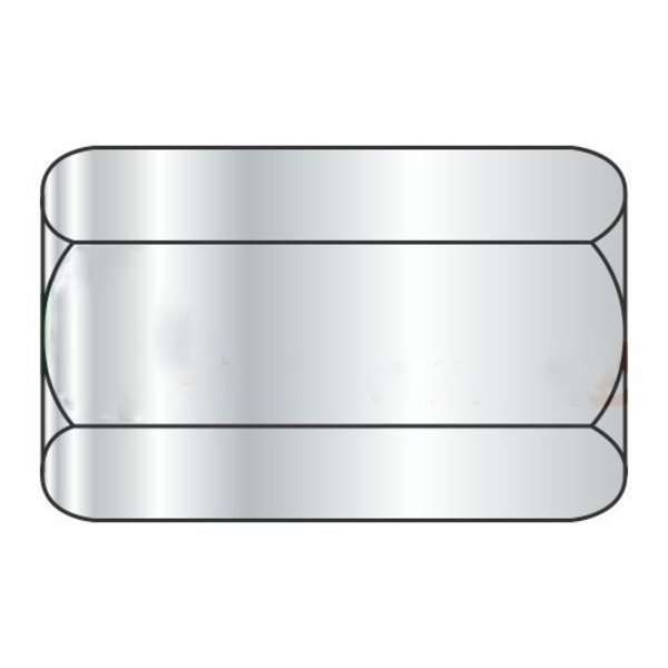 Coupling Nut,  1-1/4"-7,  Steel,  Grade A,  Zinc Plated,  3-3/4 in Lg,  1-7/8 in Hex Wd