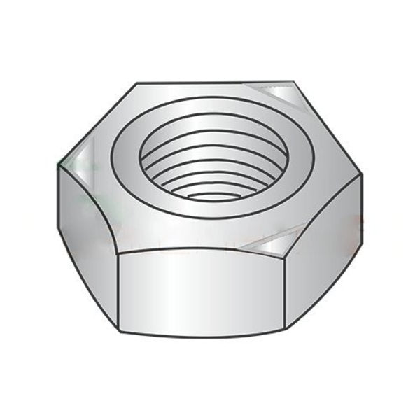 Hex Weld Nut,  M5-0.80,  18-8 Stainless Steel,  10 mm Wd,  4 mm Ht,  4000 PK