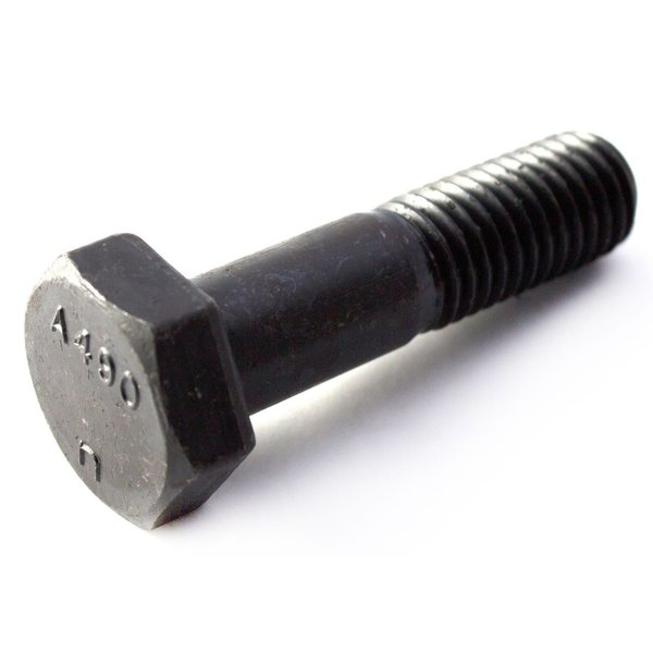 Grade A490,  3/4"-10 Structural Bolt,  Plain Steel,  6 in L,  175 PK
