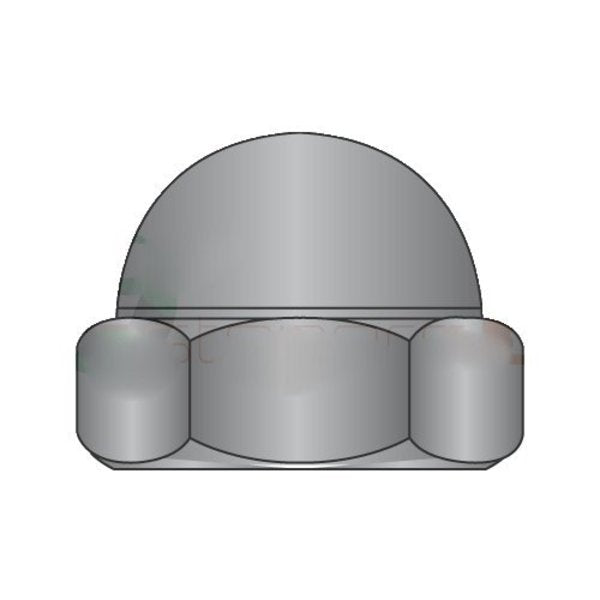 Low Crown Acorn Nut,  #8-32,  Steel,  Zinc Plated,  0.26 in H,  2000 PK