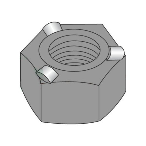 Hex Weld Nut,  3/8"-16,  Steel,  0.625 in Wd,  0.26 in Ht,  1000 PK