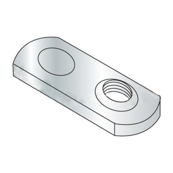 Tab Weld Nut,  M6-1.00,  Steel,  13.4 mm Wd,  21 mm Lg,  3.3 mm Ht,  1000 PK