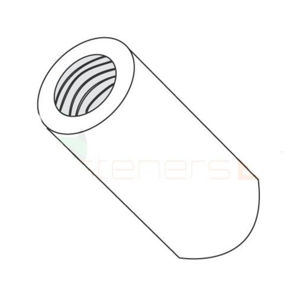 Round Standoffs,  #10-32 Thrd Sz,  1 in Bd L,  Nylon Plain,  3/8 in OD