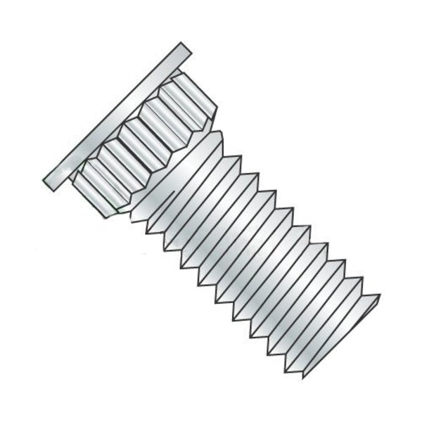 Clinch Stud,  #4-40,  3/8",  Broaching,  Phosphor Bronze,  Electro-Tin Finish,  5000 PK