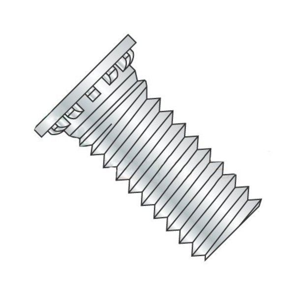 Self-Clinching Stud,  M6-1.0,  24 mm,  Self Clinching,  Steel,  Zinc Finish,  1250 PK
