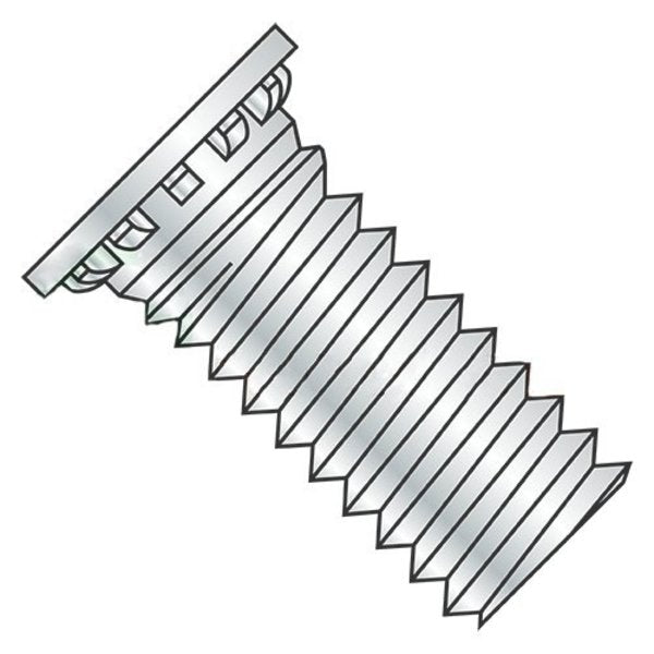 Self-Clinching Stud,  5/16"-18,  1",  Self Clinching,  Steel,  Zinc Finish,  1000 PK