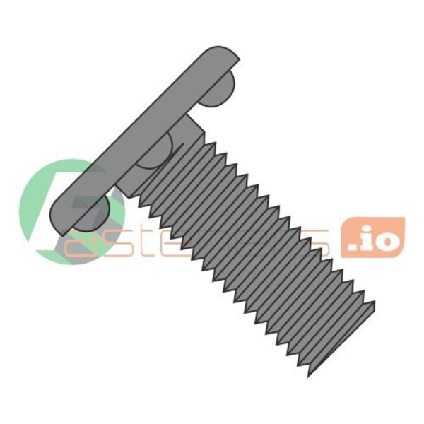Weld Screw,  #10-24,  1/2 in,  Bottom Projection,  Steel,  Plain Finish,  3000 PK